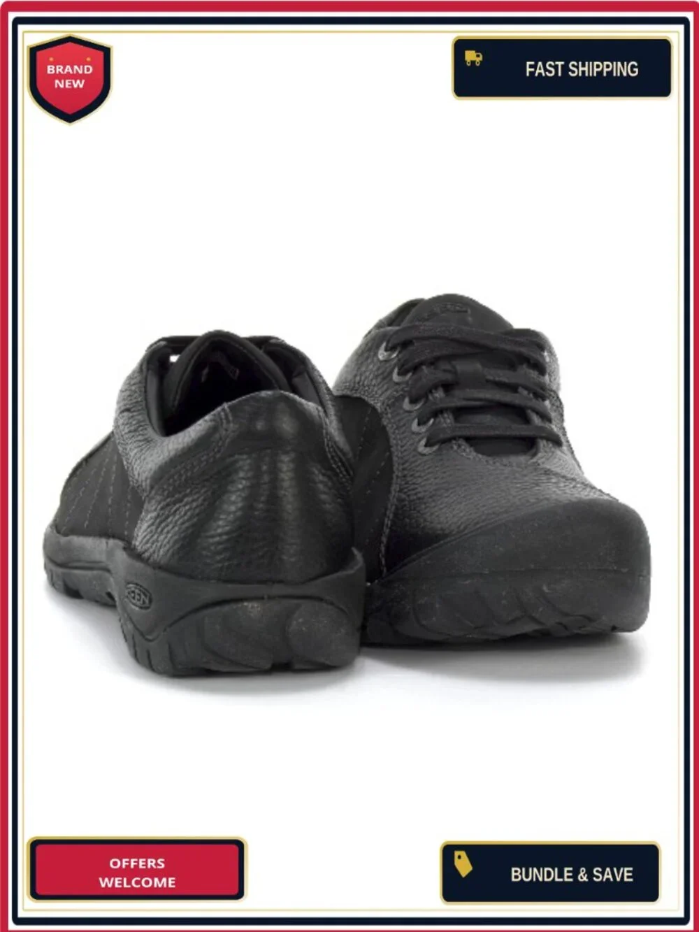 KEEN Women's Leather Hiking Oxfords Lace-Up